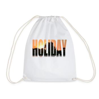 Holiday - Drawstring Bag - white - Front