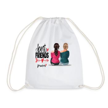 best friends forever - Sac de sport léger - blanc - Devant