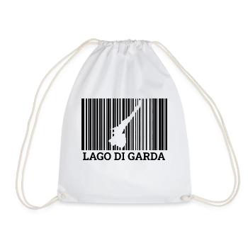 Lake Garda Barcode Lago Di Garda Holiday Gift - Drawstring Bag - white - Front