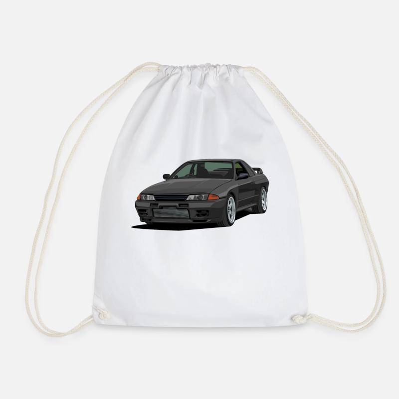Skyline R32 GTR - Drawstring Bag - white