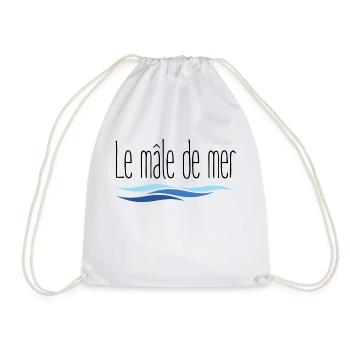 Le mâle de mer cadeau papa fête des pères - Sac de sport léger - blanc - Devant