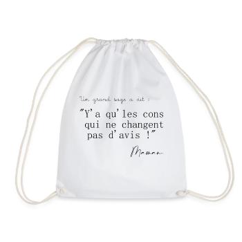 Citations de maman - Sac de sport léger - blanc - Devant