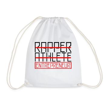 Rapper Athlete Entrepreneur 17 - Drawstring Bag - white - Front