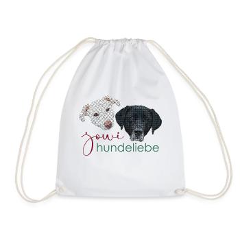 jowi hundeliebe köpfe - Turnbeutel - Weiß - Vorne
