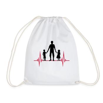 Fréquence 2 Enfants Papa - Sac de sport léger - blanc - Devant