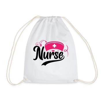 Infirmière-Médecin-Médical-Soins infirmiers-Hôpital-Rn-Rétro - Sac de sport léger - blanc - Devant