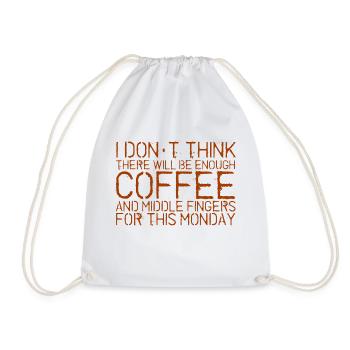 Il y aura assez de café et de doigts d’honneur 3 - Sac de sport léger - blanc - Devant