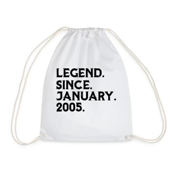 Légende Janvier - Sac de sport léger - blanc - Devant