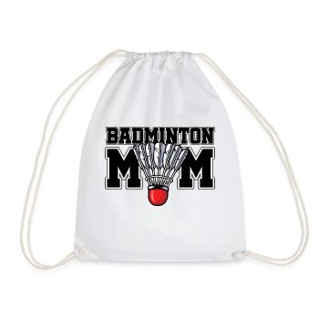 Badminton Mom Badminton Player Shuttlecock Sports - Turnbeutel - Weiß - Vorne