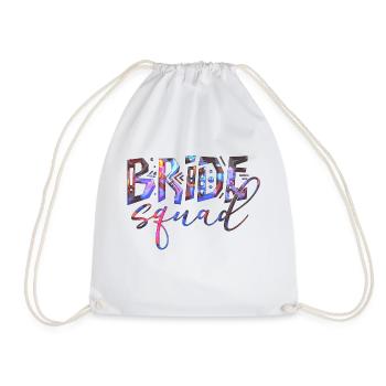 Braut Braut Hochzeit Junggesellenabschied Brautjungfernabschied - Turnbeutel - Weiß - Vorne