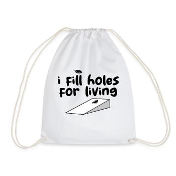 Je remplis des trous pour vivre 3 - Sac de sport léger - blanc - Devant