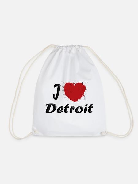 I love Detroit - Turnbeutel - Weiß