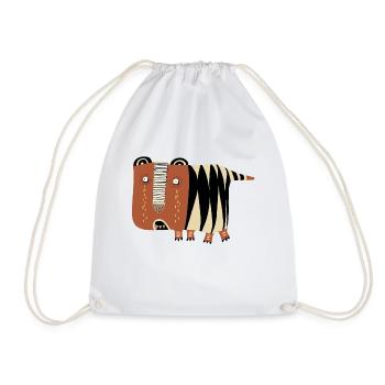 Tigre naïf qui pleure - Sac de sport léger - blanc - Devant