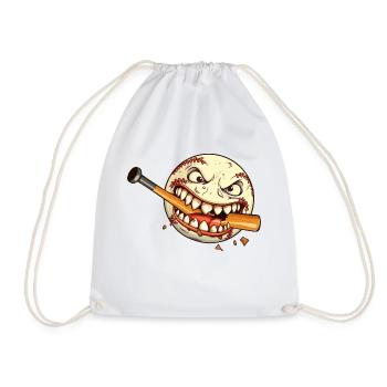Joueur de baseball Équipe de baseball Baseballer - Sac de sport léger - blanc - Devant
