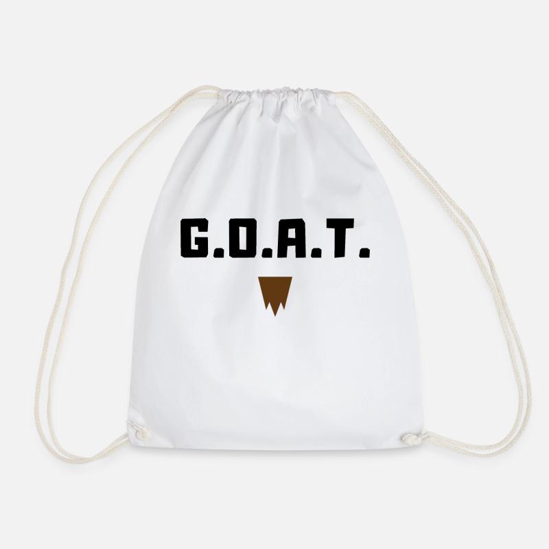 G.O.A.T. - Drawstring Bag - white