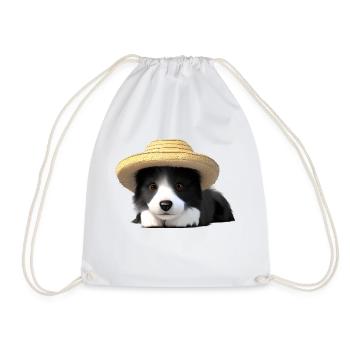 Hundehalter Border Collie Hunde Hundeliebhaber - Turnbeutel - Weiß - Vorne