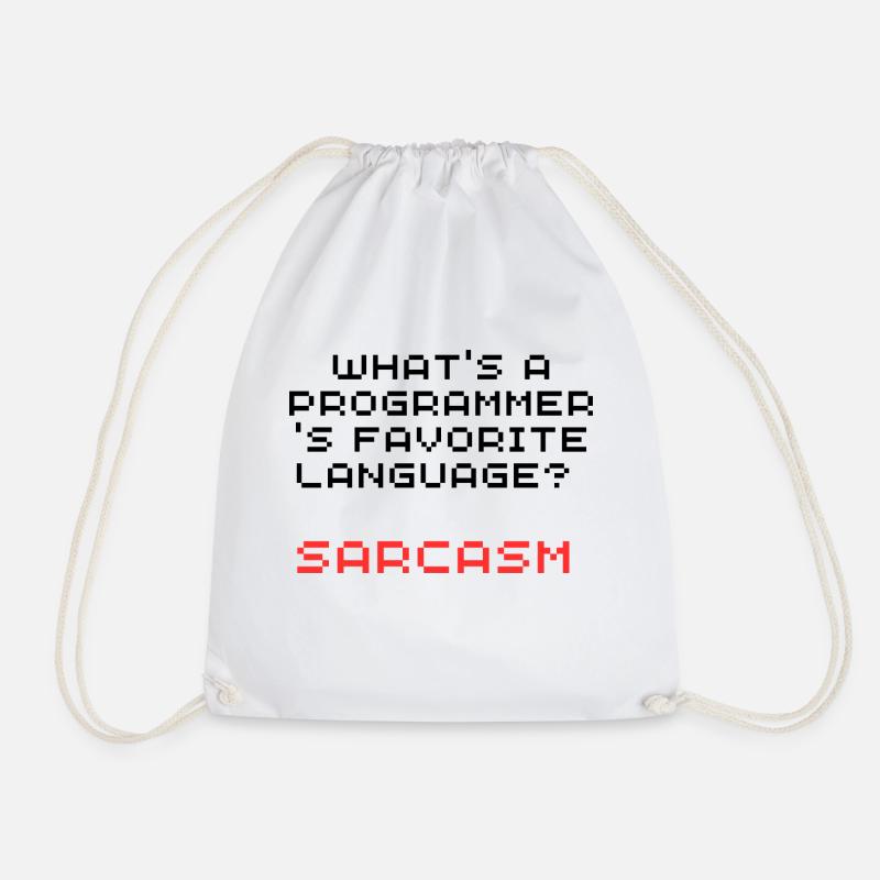 Programeer Tee - Turnbeutel - Weiß