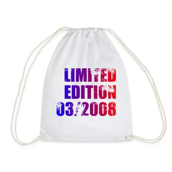 16e anniversaire édition limitée 03/2008 - Sac de sport léger - blanc - Devant