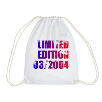 20e anniversaire édition limitée 03/2004 - Sac de sport léger - blanc - Devant