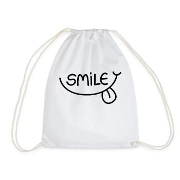 Smile - Turnbeutel - Weiß - Vorne