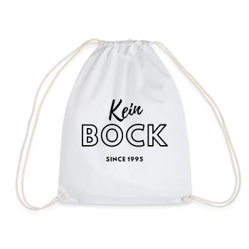 Kein Bock since 1995 - Drawstring Bag - white - Front
