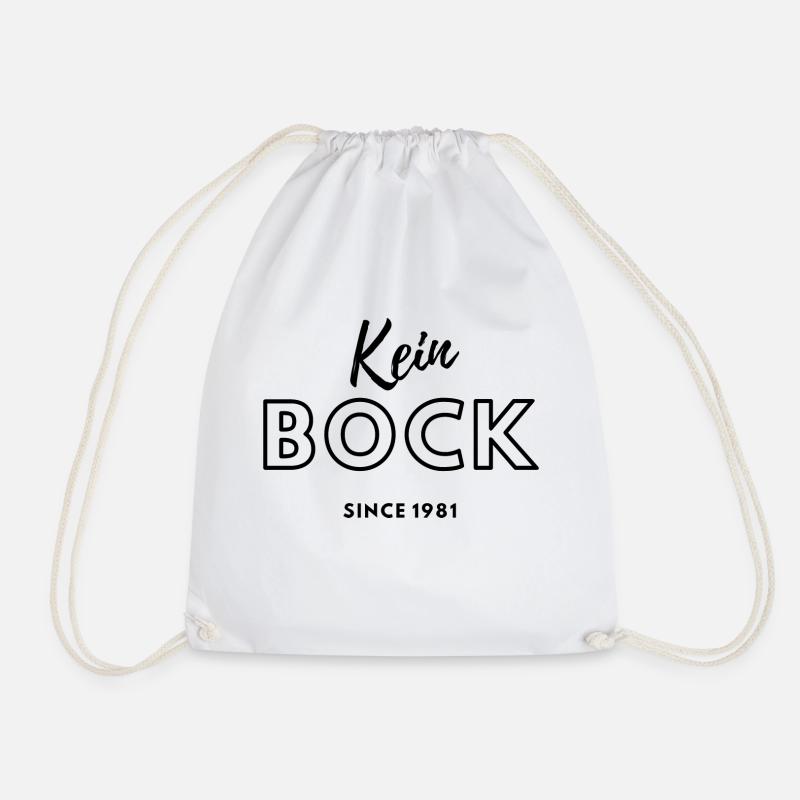 Kein Bock since 1981 - Turnbeutel - Weiß