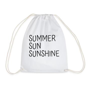 Summer Sun Sunshine Sommer Sonne Sonnenschein - Drawstring Bag - white - Front