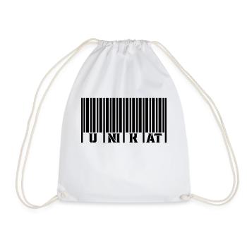 Code-barres unique - Sac de sport léger - blanc - Devant