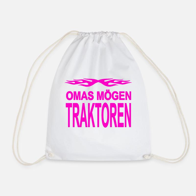Traktor - Turnbeutel - Weiß