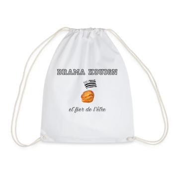 Fier d être un drama kouign Dark Grey - Sac de sport léger - blanc - Devant