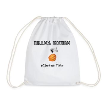 Fier d être un drama kouign Blk - Sac de sport léger - blanc - Devant