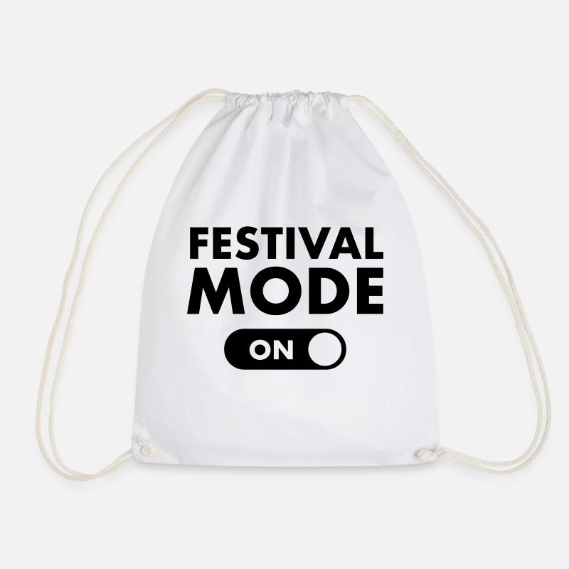 Festival Mode On Party Feiern Outfit - Turnbeutel - Weiß