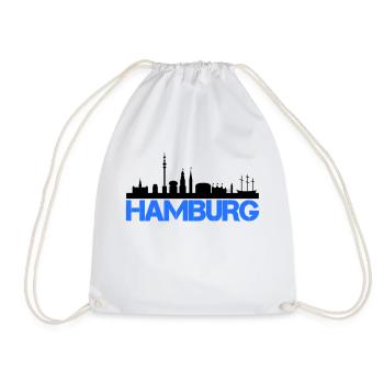 hamburg skyline - Turnbeutel - Weiß - Vorne