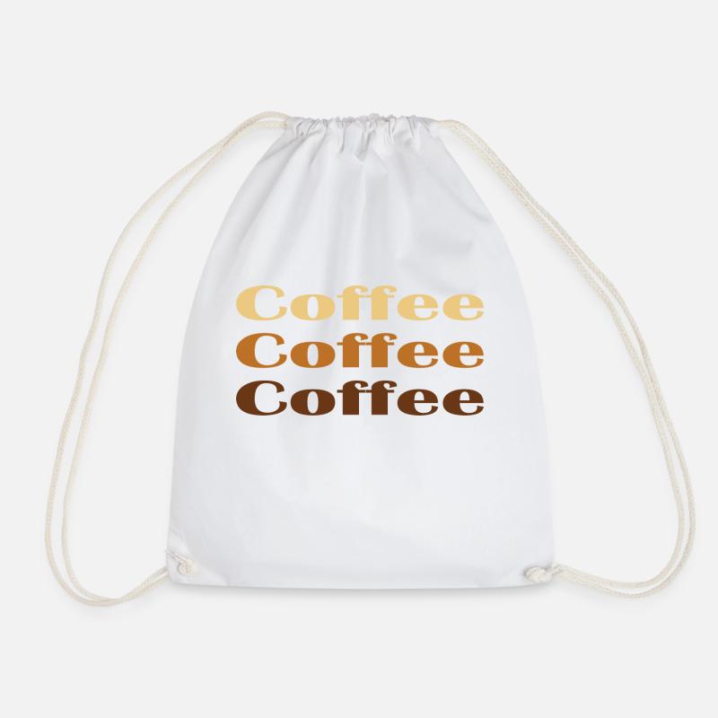 Coffee Coffee Coffee - Turnbeutel - Weiß