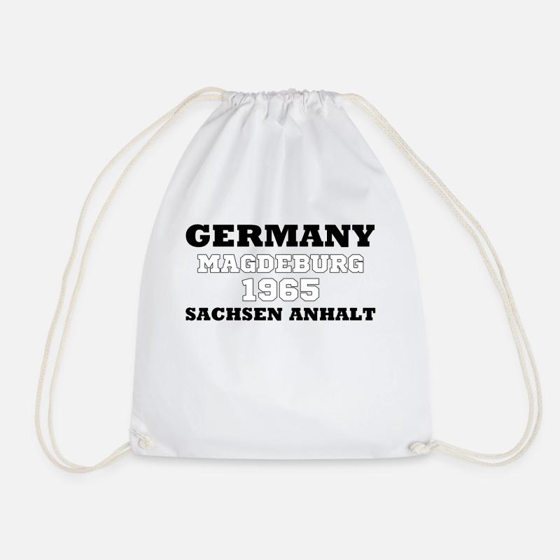 GERMANY SACHSEN ANHALT MAGDEBURG 1965 - Drawstring Bag - white