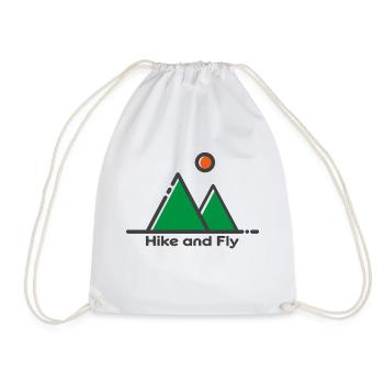 Hike and Fly - Turnbeutel - Weiß - Vorne