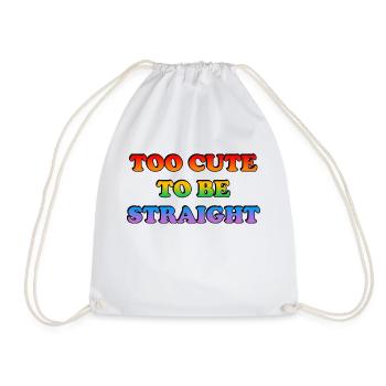 Trop mignon pour être hétéro - Sac de sport léger - blanc - Devant