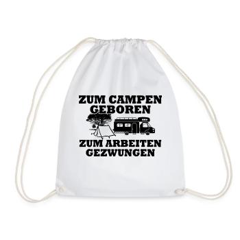 Camping camping-car caravane dicton amusant - Sac de sport léger - blanc - Devant