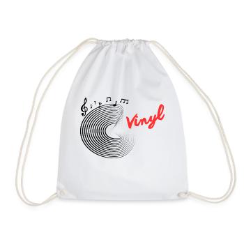 Vinyl - Turnbeutel - Weiß - Vorne