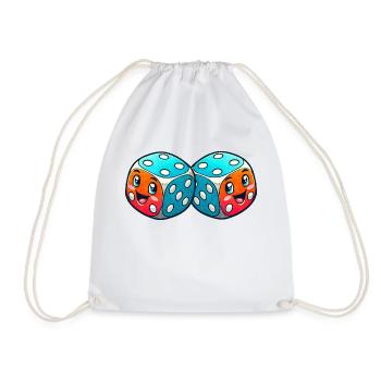 Bande dessinée Cube - Sac de sport léger - blanc - Devant