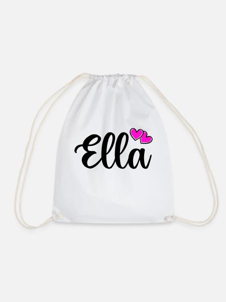 ella name - Turnbeutel - Weiß
