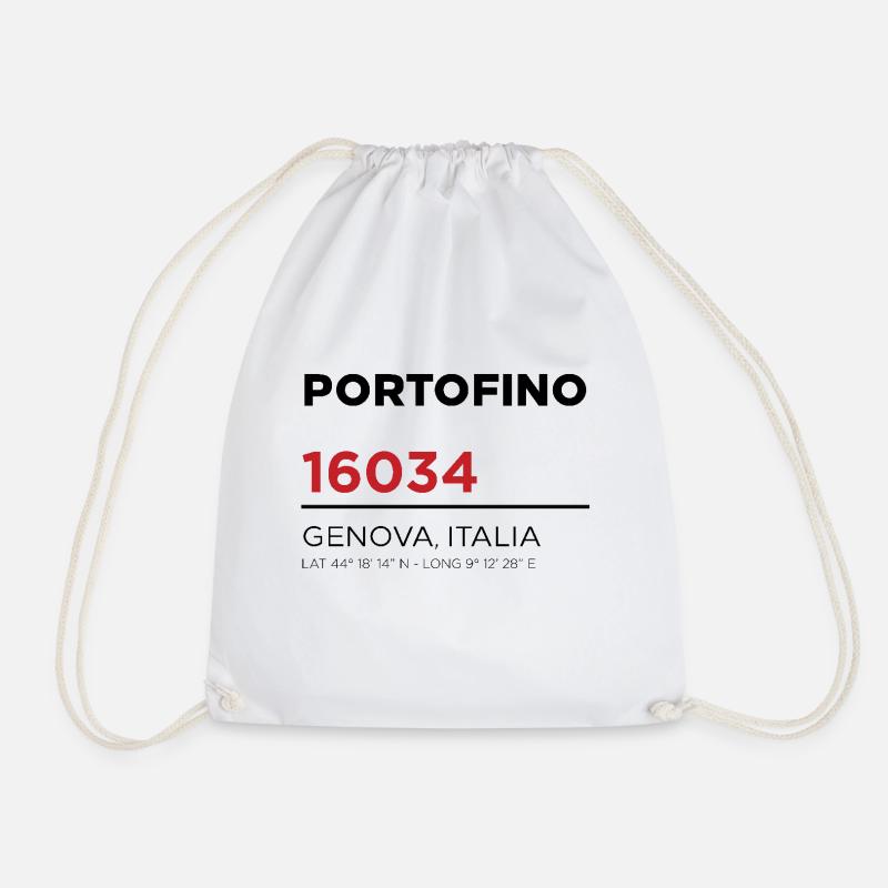 Portofino - Drawstring Bag - white