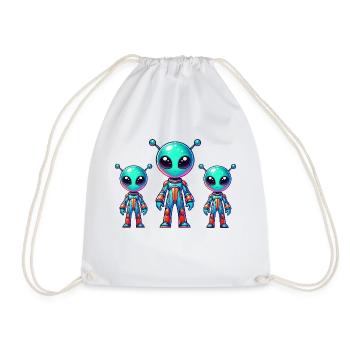 Bande dessinée extraterrestre - Sac de sport léger - blanc - Devant