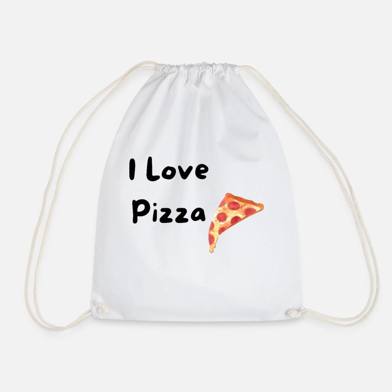 I Love Pizza - Turnbeutel - Weiß