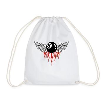 8 ball - Sac de sport léger - blanc - Devant