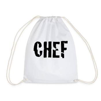 chef - Turnbeutel - Weiß - Vorne