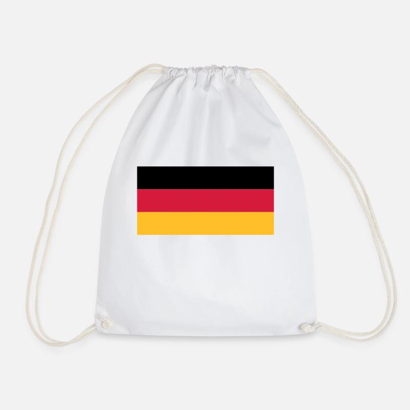 Deutschland - Drawstring Bag - white