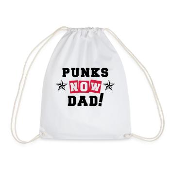 Punks Now Dad! - Turnbeutel - Weiß - Vorne