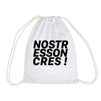 No Stress On Cres / block - Turnbeutel - Weiß - Vorne