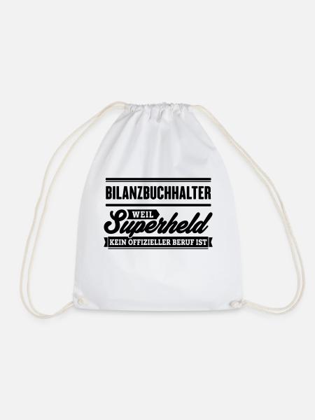 Superheld Bilanzbuchhalter - Turnbeutel - Weiß